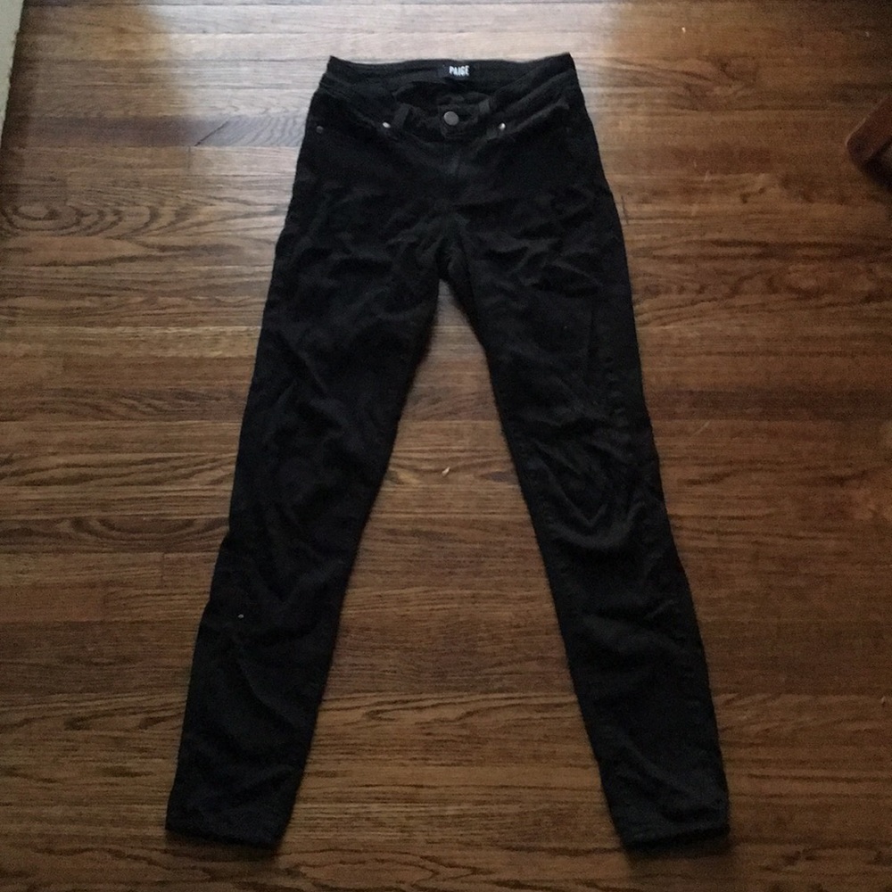 Paige black skinny jeans - Verdugo Ankle, Size 24